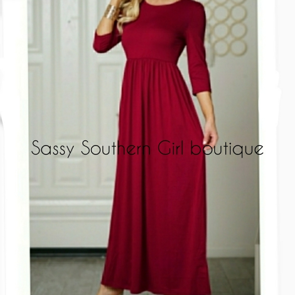 🆕⭐ Wine red maxi dress⭐